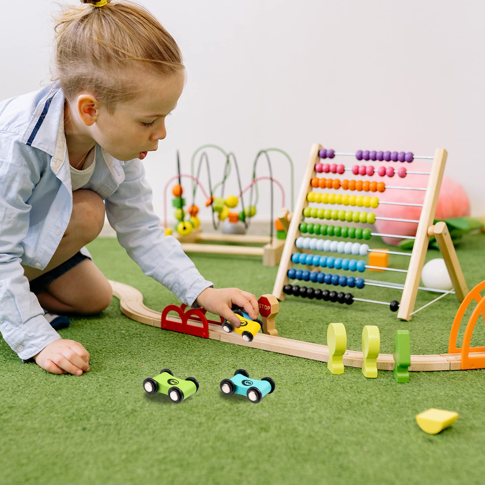 Lragvtbk child-friendly wooden toy pack gift-ready for playtime