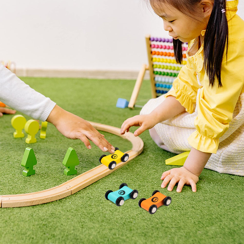 Lragvtbk sturdy wooden toy cars withstand daily use and rough play.