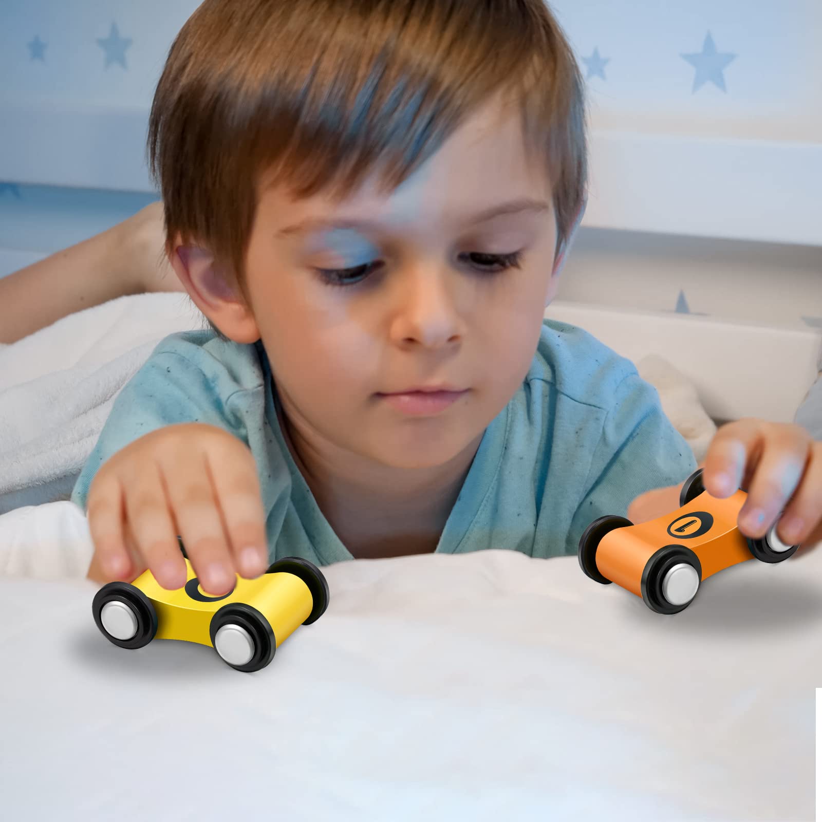 Lragvtbk kids enjoy portable race play with these vibrant wooden cars.