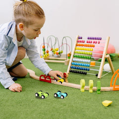Lragvtbk storage-ready toy set fits on shelves after playtime.