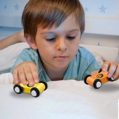 Lragvtbk wooden cars variety colorful set encourages sharing and pretend racing