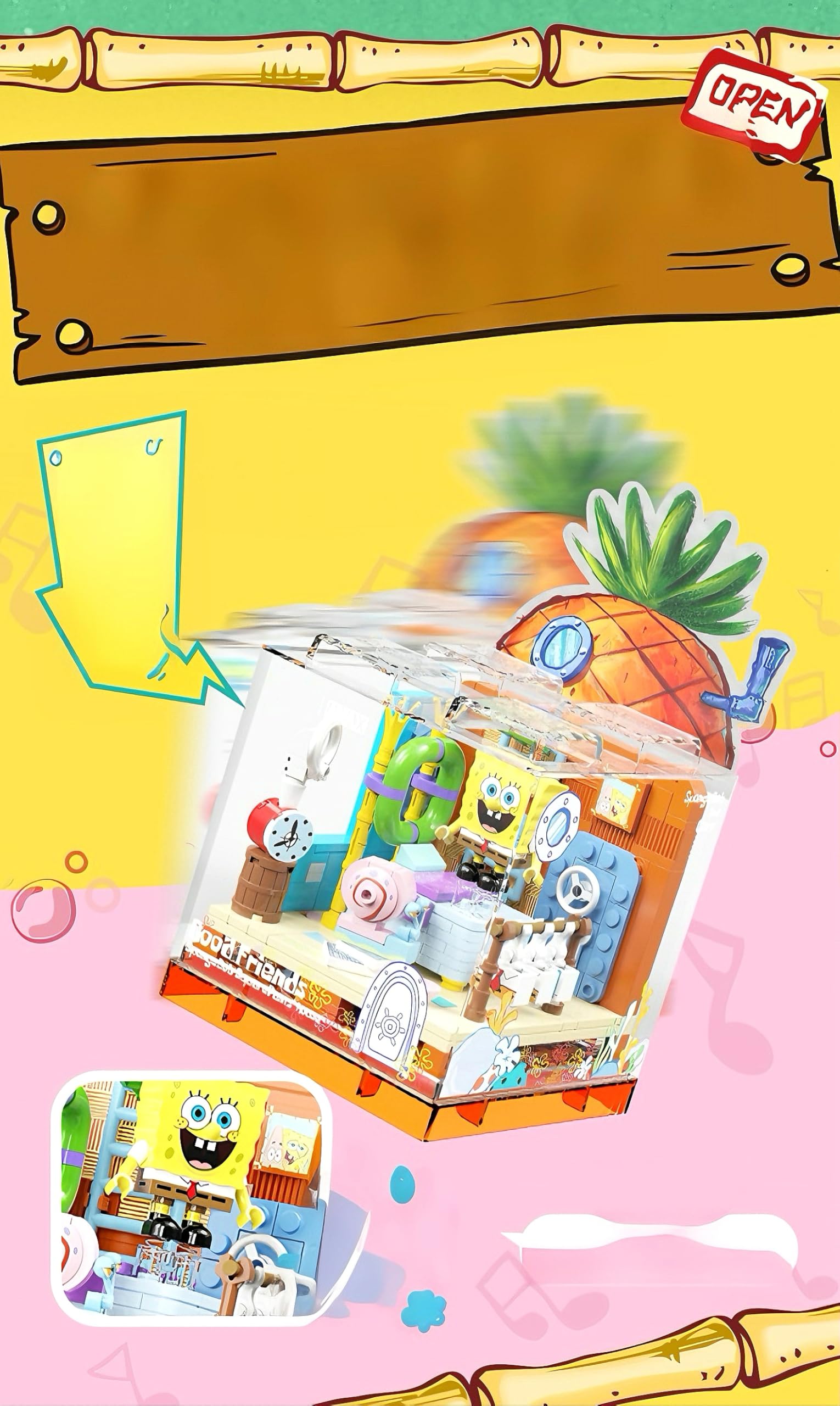 Lreyrous Pineapple House set encourages collaborative play and storytelling.
