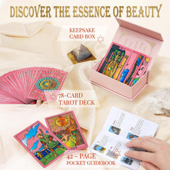 lrjrizzo beginner-friendly tarot deck with 38-page color guide for easy interpretation