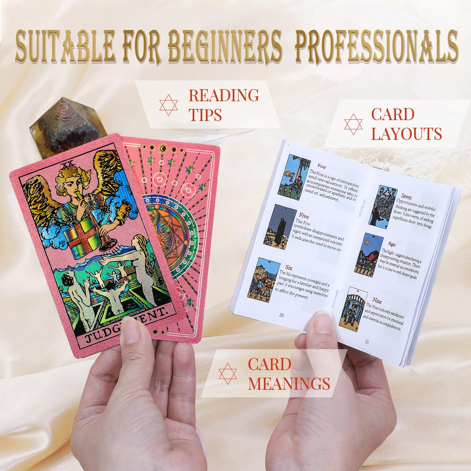 lrjrizzo traditional Waite 78-card deck with gold foil accents for classic readings
