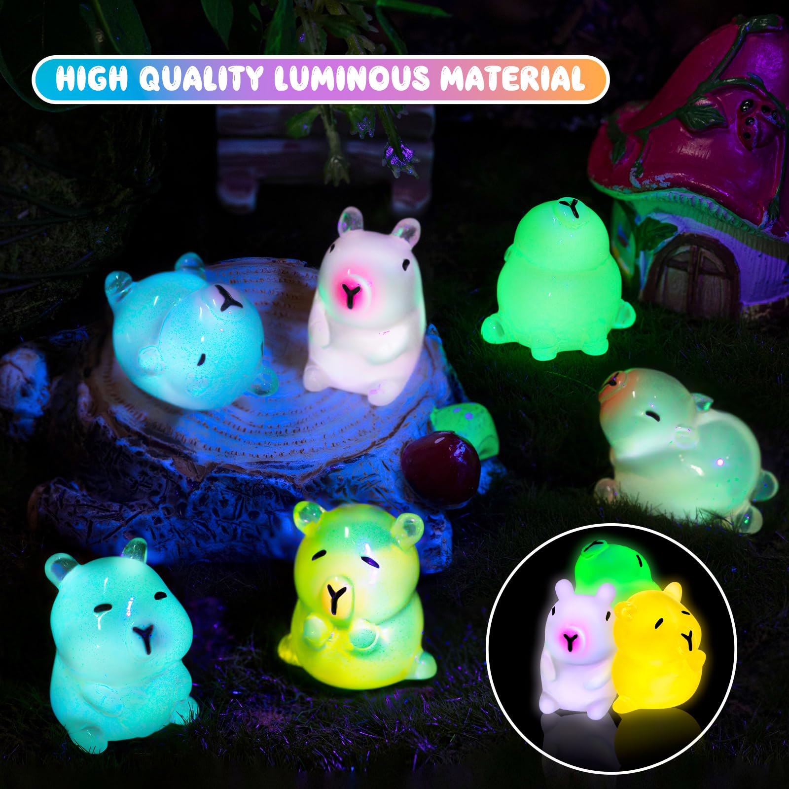 LSGYPAQ capybara garden scene figure enhances garden decor