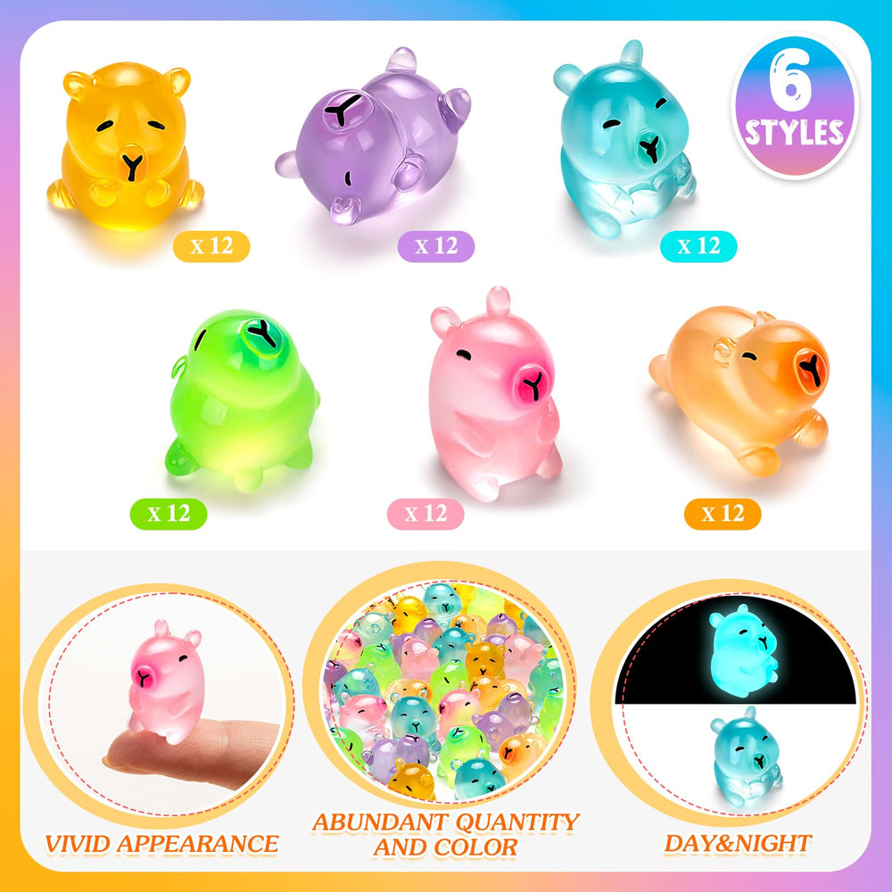LSGYPAQ mini resin capybara details for craft projects