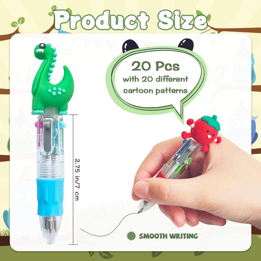 Lshfwn mini multicolor pen with fruit pattern adds colorful notes for kids.