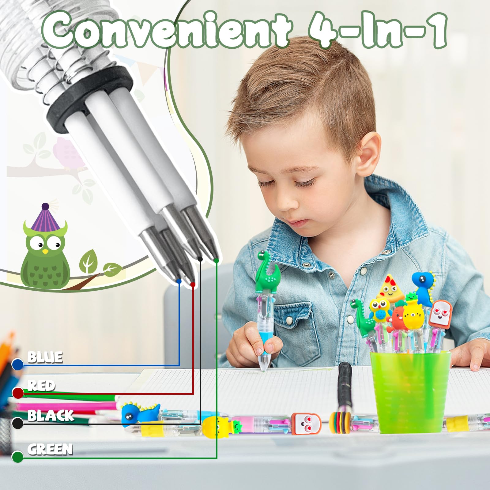 Lshfwn mini multicolor pen with snack pattern sparks classroom creativity.