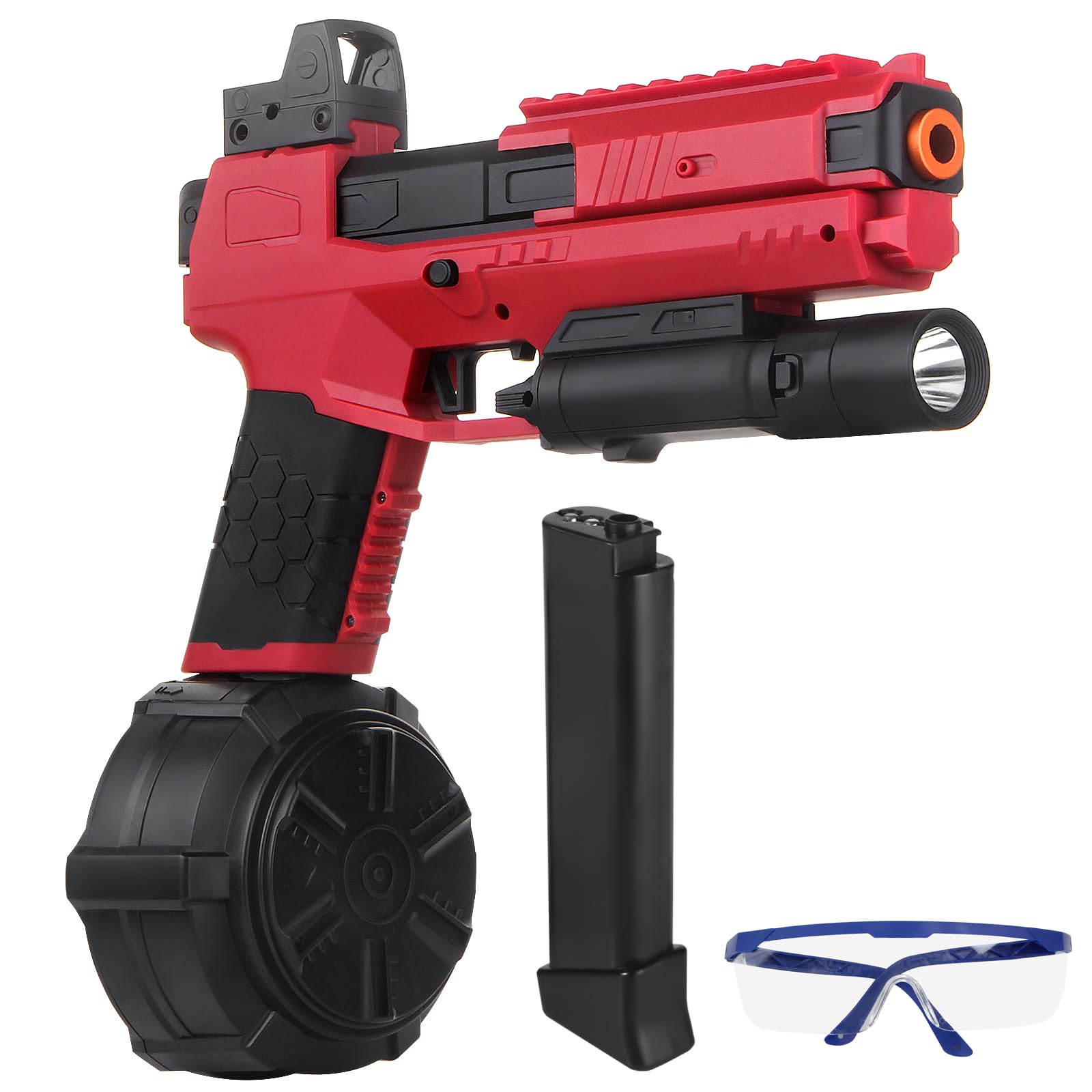 LSuBhef Gel Blaster X6 front view for quick outdoor setup and action readiness