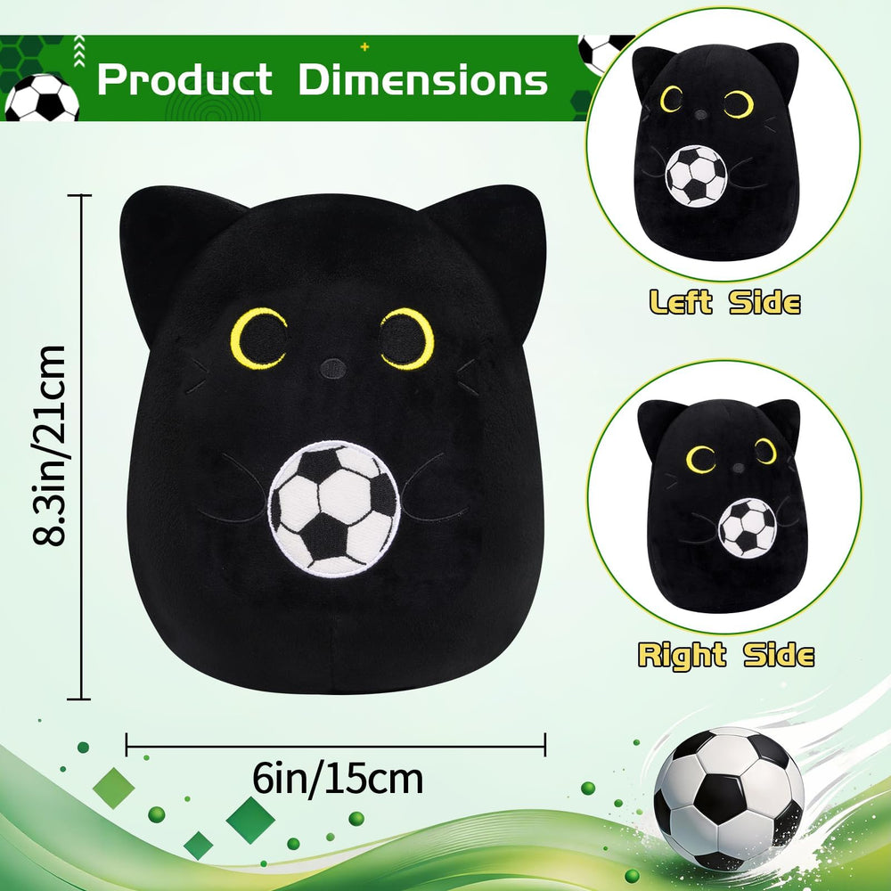 LSYDCARM plush features embroidered soccer ball details for a sporty look