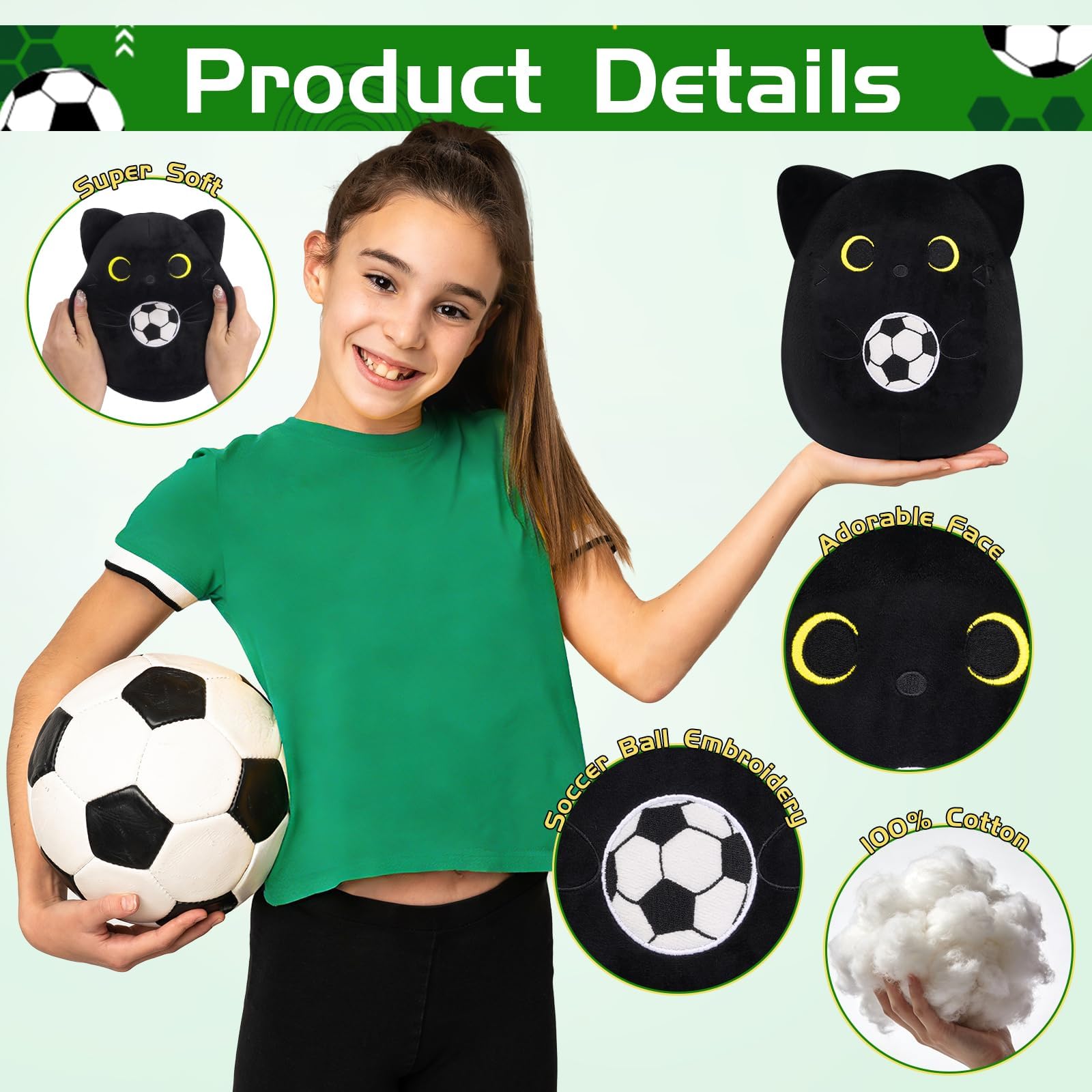 LSYDCARM plush with signature golden eyes makes a comforting bedtime companion for kids