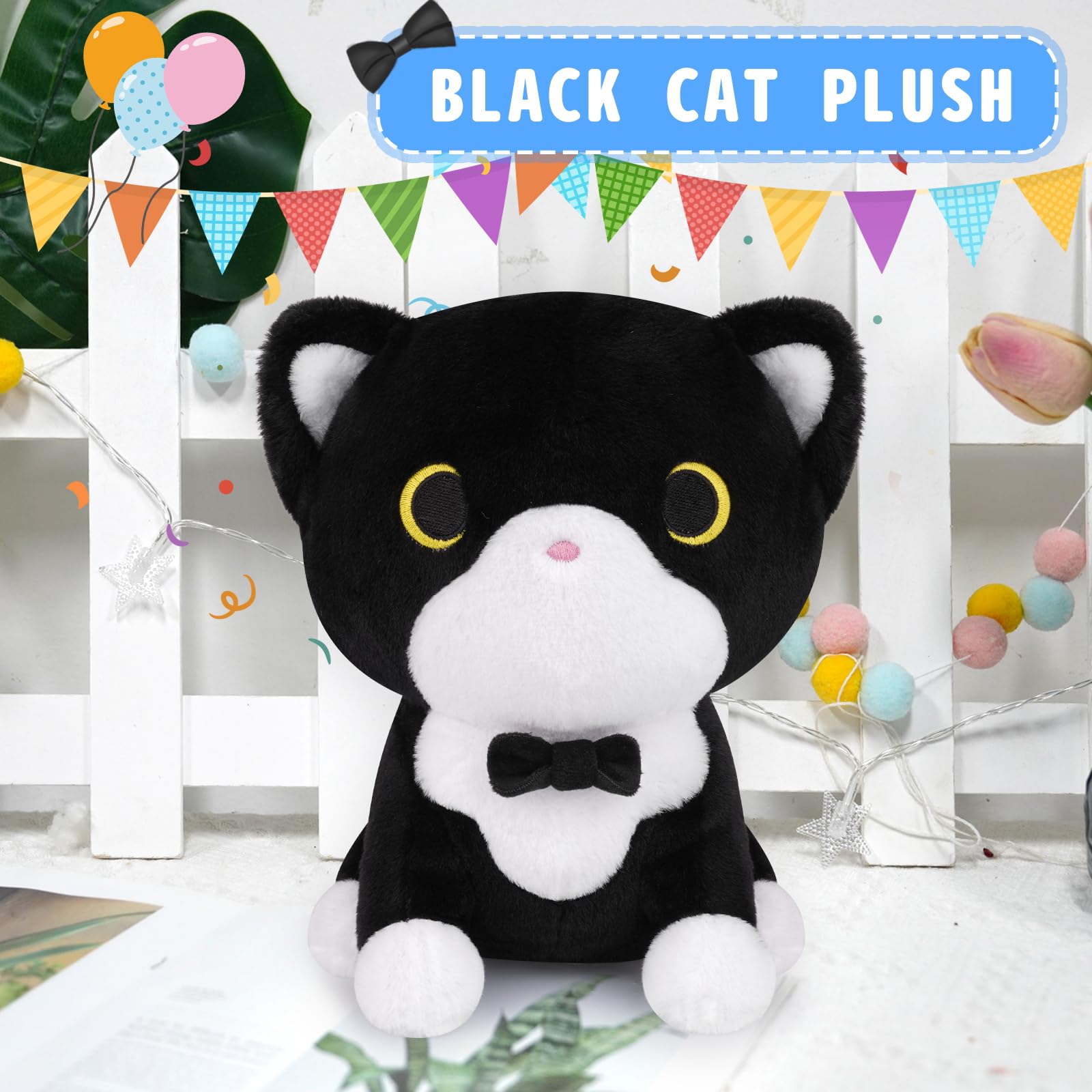 LSYDCARM tuxedo cat plush gift-ready for birthdays and celebrations