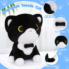LSYDCARM tuxedo cat plush kids-friendly playtime buddy and decor accent