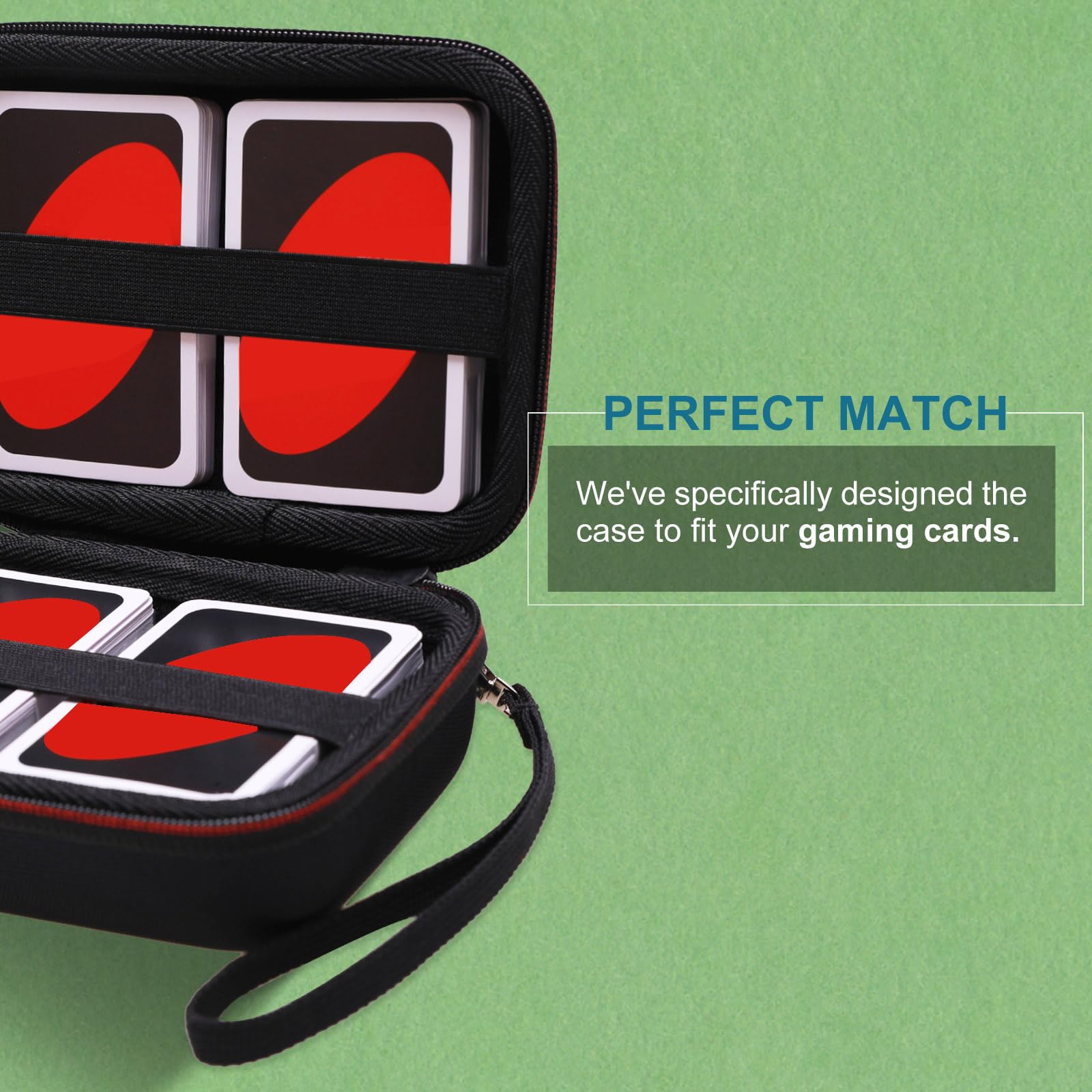 L LTGEM orange case designed for popular card games and boxes.