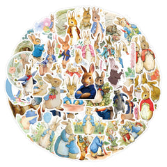 LTZSTONE Peter Rabbit stickers on luggage add character and outdoor-ready durability.