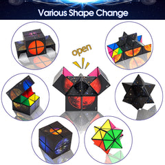 Luaxkpi 2-in-1 magic cube folds into multiple shapes for play.