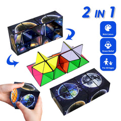 Luaxkpi ABS material Colorful Cube designed for durability.