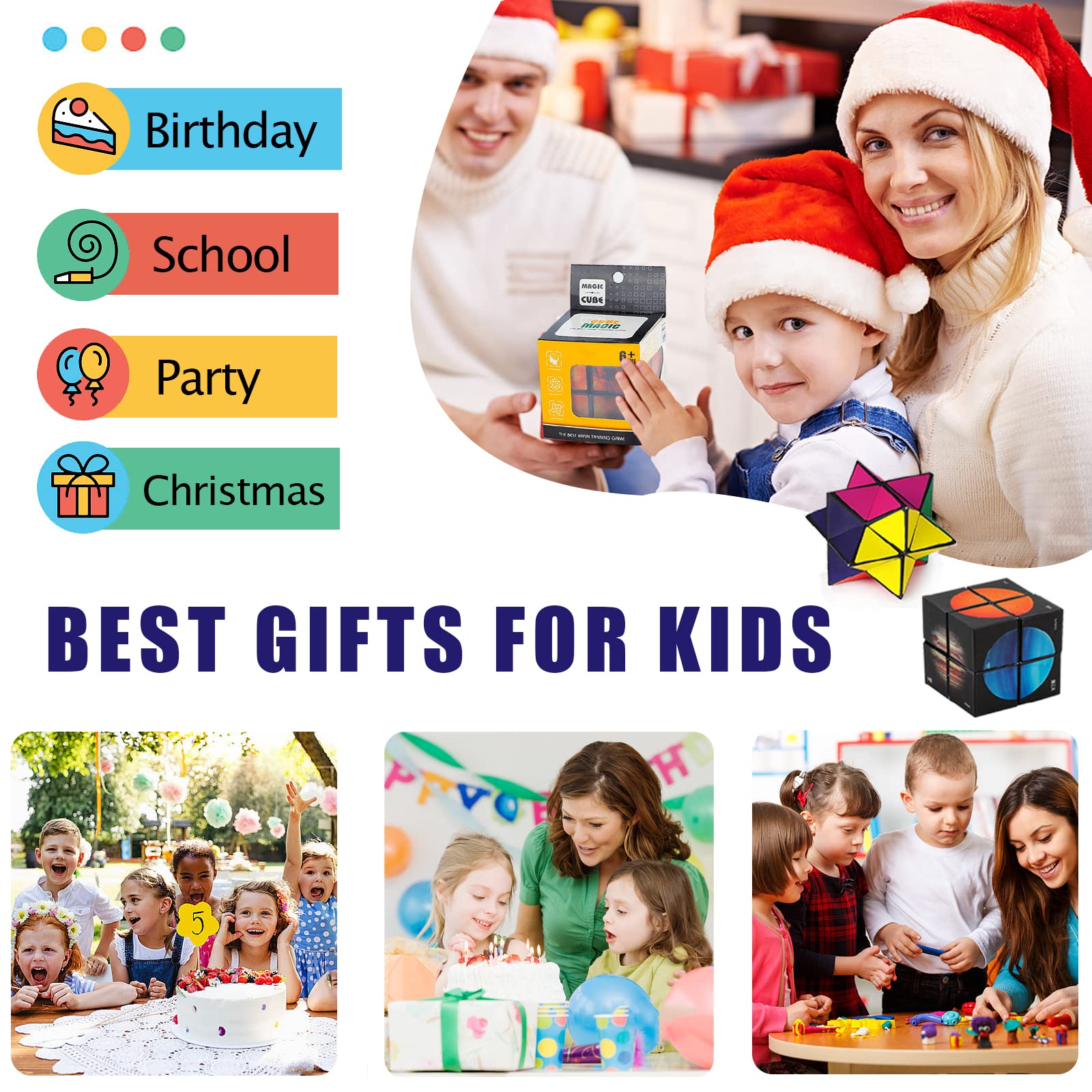 Luaxkpi Infinity Cube gift idea for kids ages 8-12.