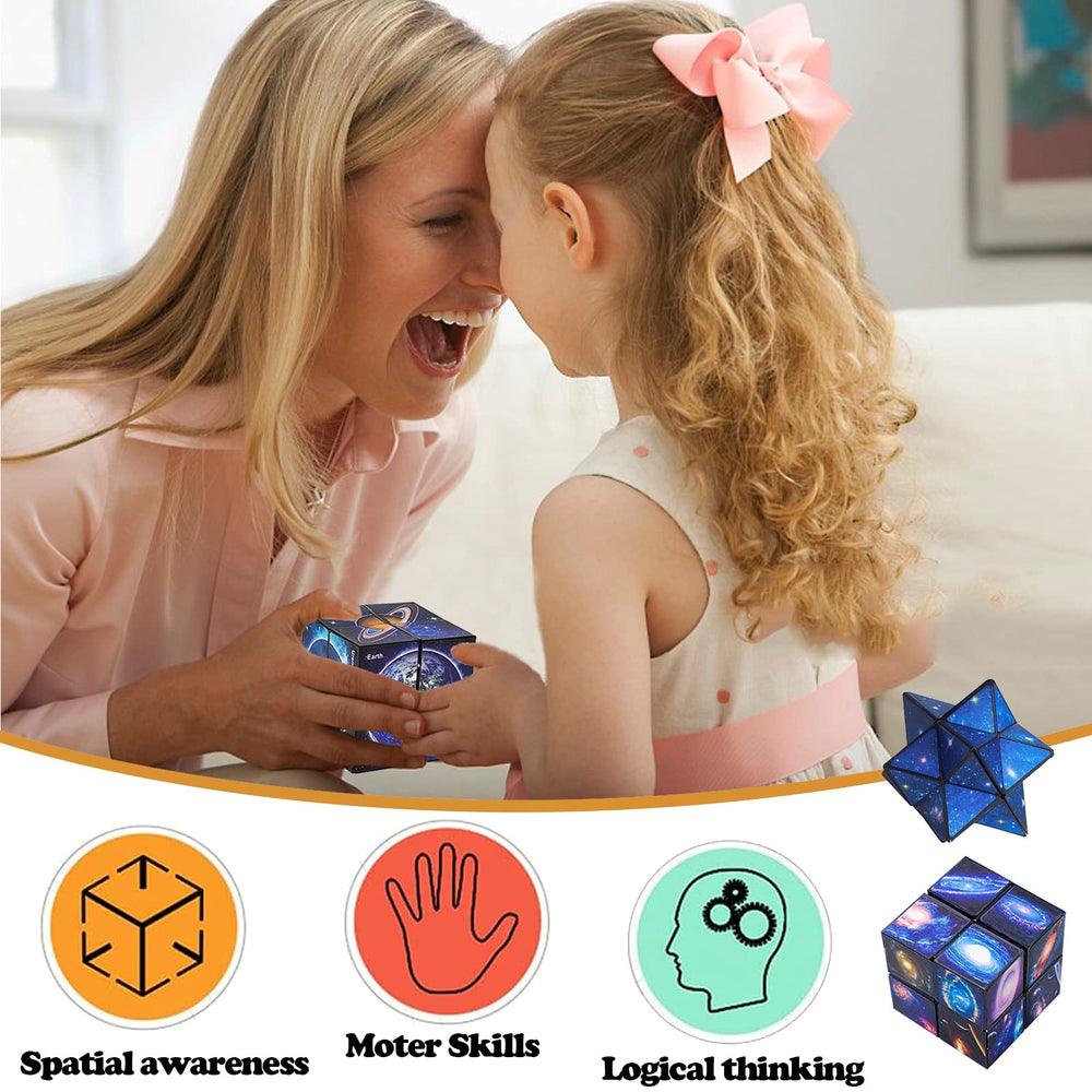 Luaxkpi portable travel fidget cube ideal for on-the-go concentration