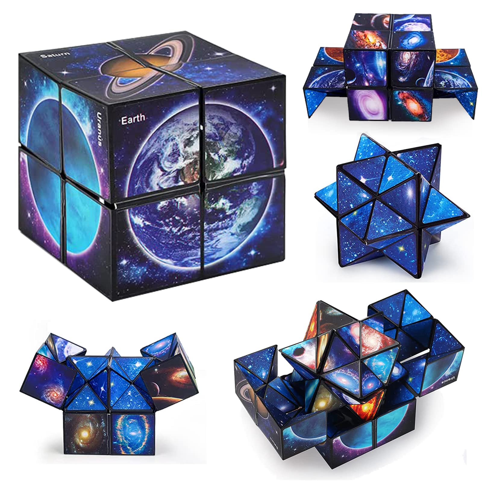 Luaxkpi two-in-one infinity cube toy for tactile focus and play