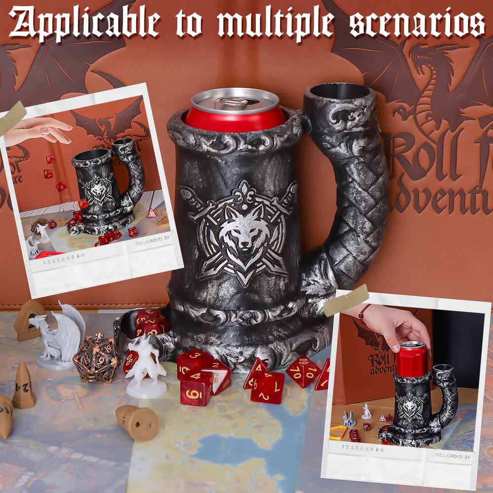 Luazuri seven-piece D20 dice set included for ready-to-play sessions.