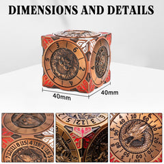 Luazuri high-density zinc alloy dice deliver a satisfying heft and durability.
