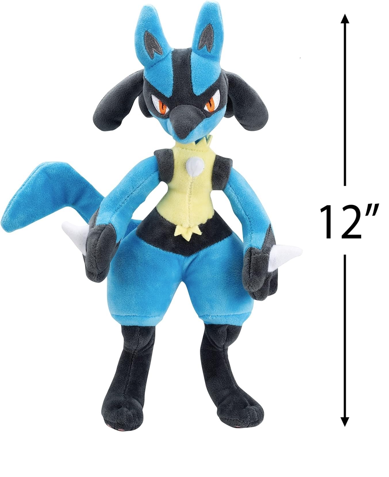 Lucario plush toy with soft fur ideal for bedtime stories and collection