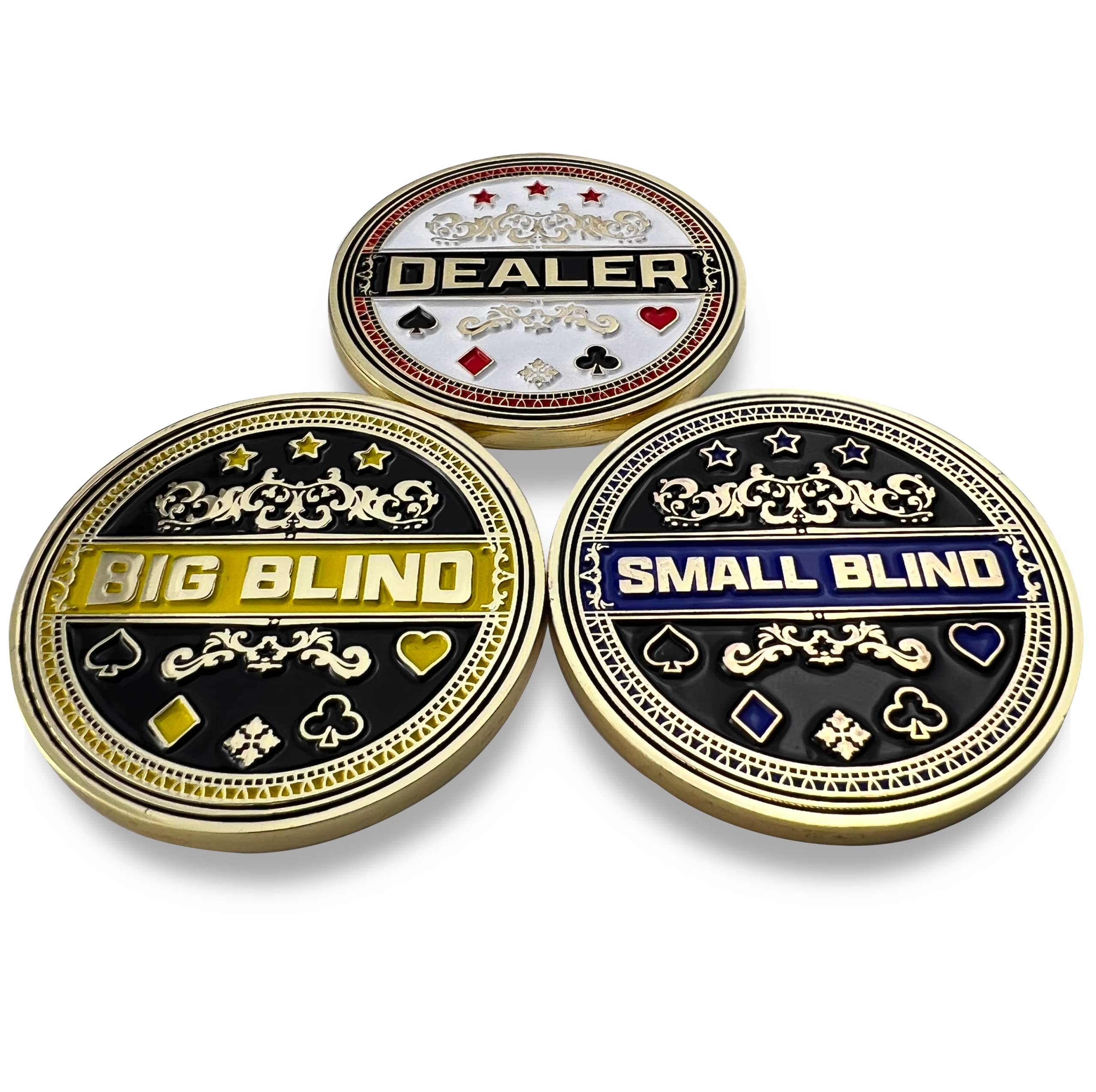 Luck Lab big blind button with high visibility for quick blinds.