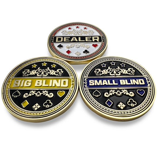Luck Lab big blind button with high visibility for quick blinds.