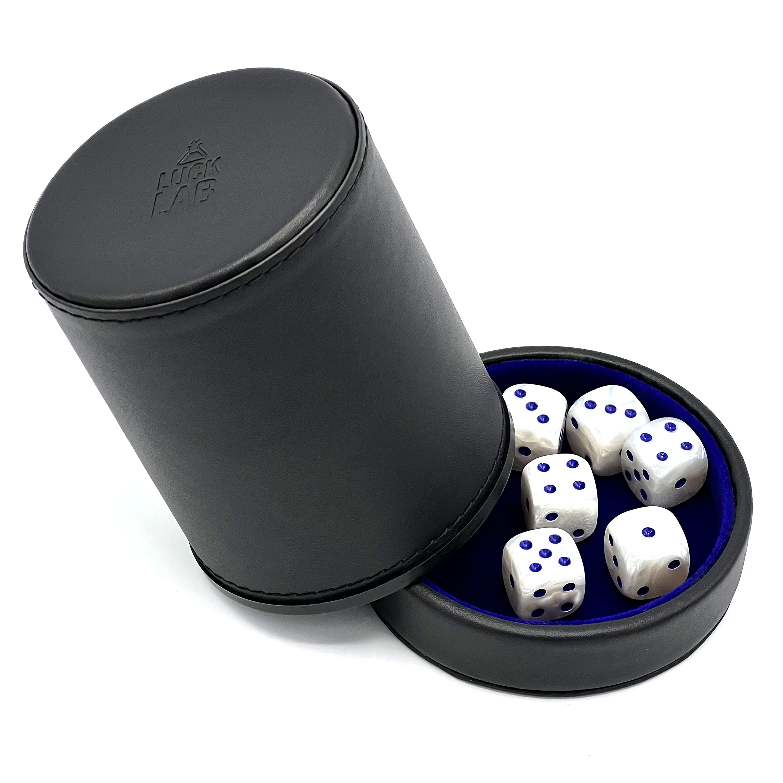 Compact Luck Lab dice cup dimensions suitable for 16 mm dice