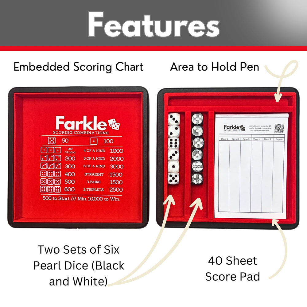 Luck Lab Farkle 40-sheet score pad ready for rounds