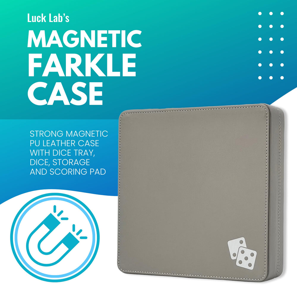 Luck Lab Farkle tray with embedded scoring chart for quick reference.