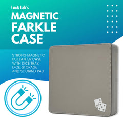 Luck Lab Farkle tray with embedded scoring chart for quick reference.