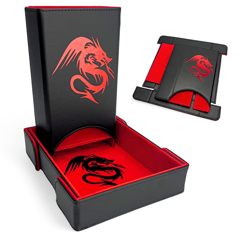 Luck Lab folding dice tower with dragon design for immersive RPG sessions