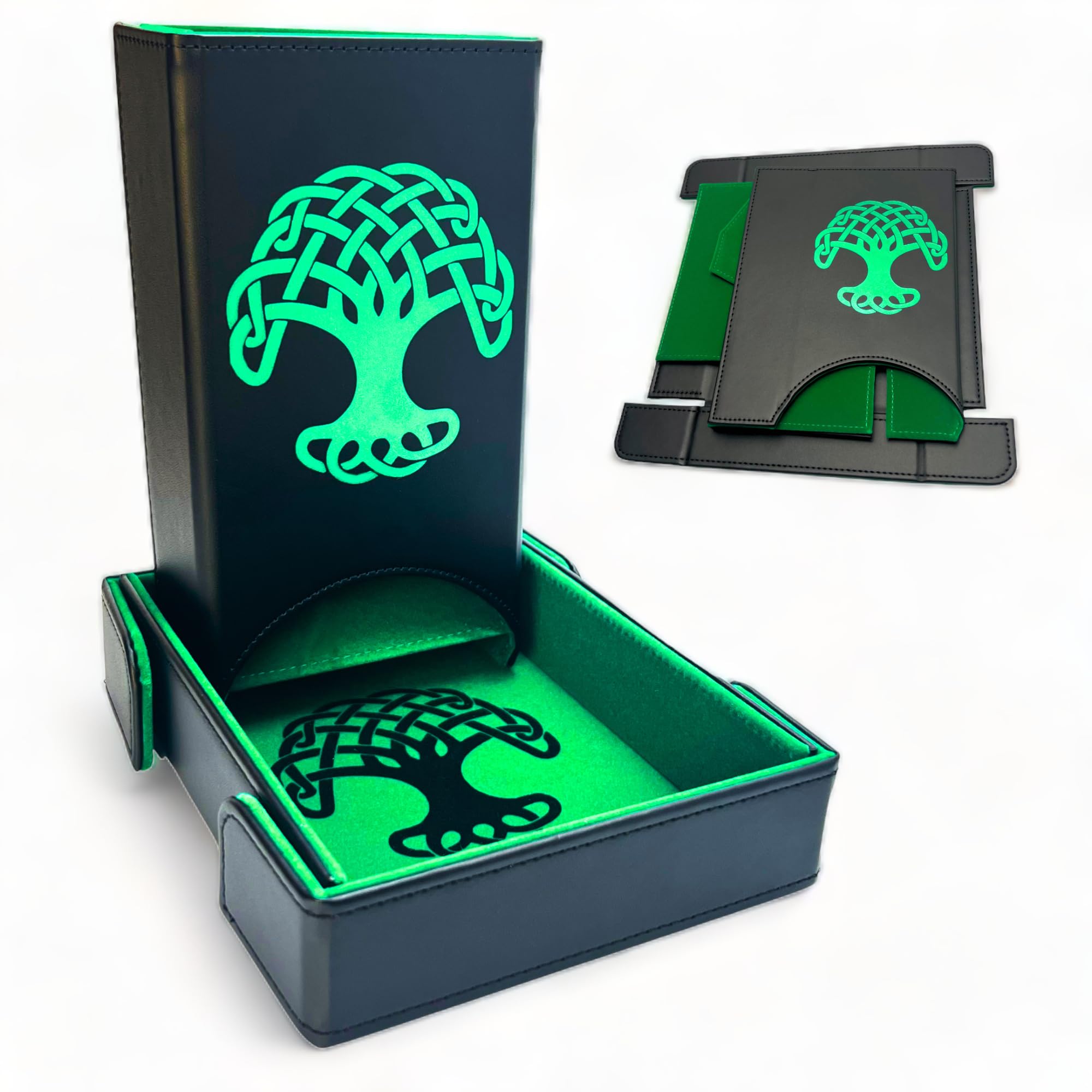 Luck Lab folding dice tower with magnets for secure use during tabletop sessions.
