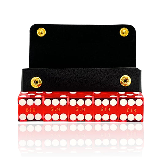 Luck Lab serialized gold-stamped dice set ensures authentic, tamper-resistant play.