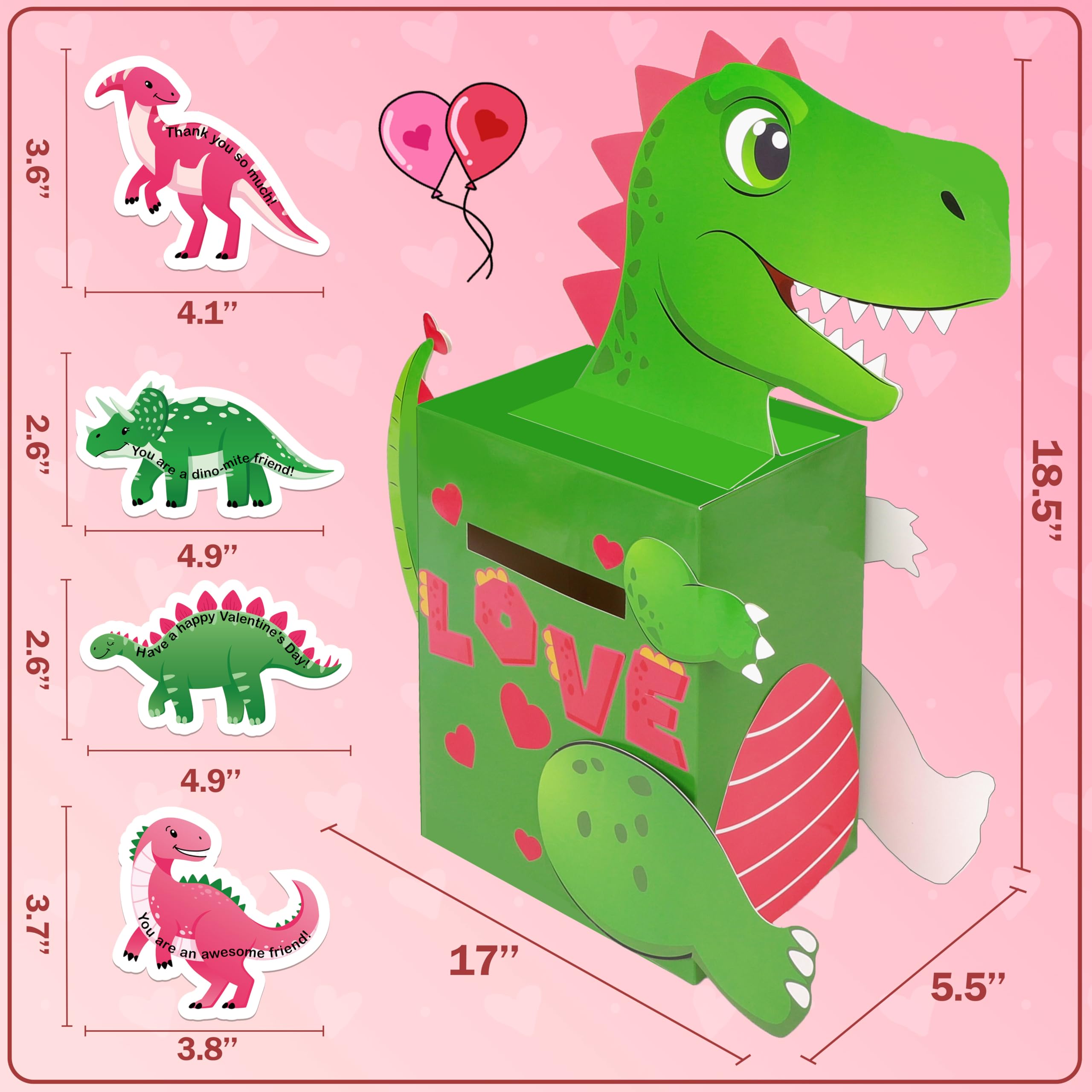 Luck Sea dinosaur mailbox assembly sparks creativity during kids' crafts.