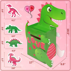 Luck Sea dinosaur mailbox assembly sparks creativity during kids' crafts.