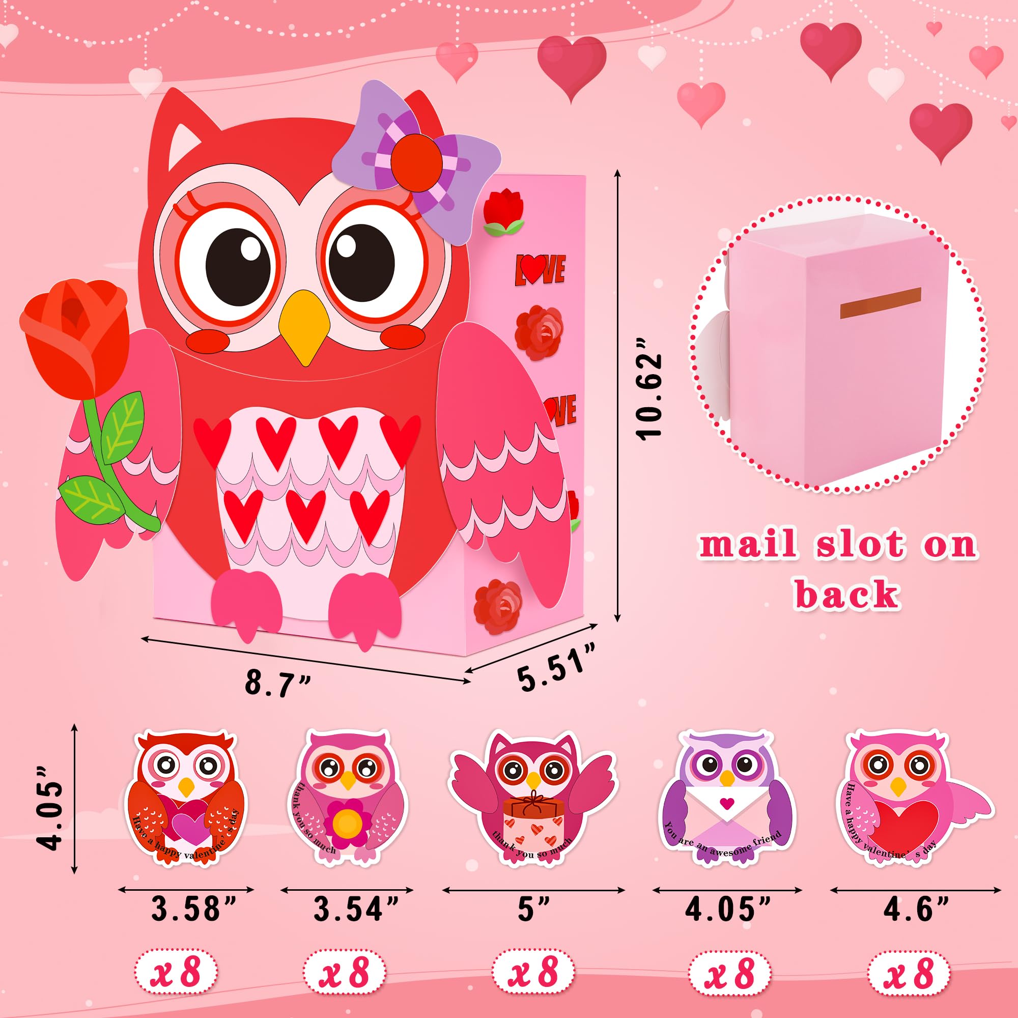 Valentine cards featuring owl designs for sharing and gifting