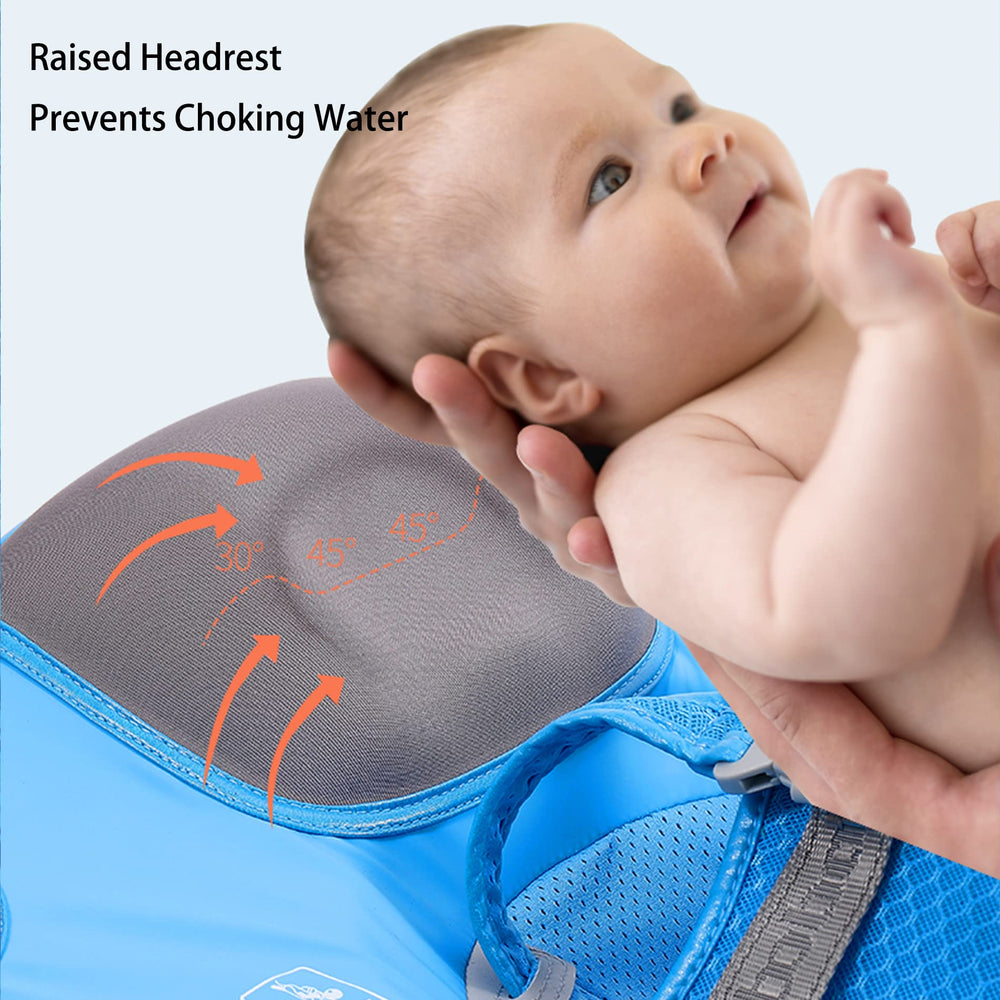Luckclubtojoy Mambobaby Narwhal Pink float lets baby kick safely underwater