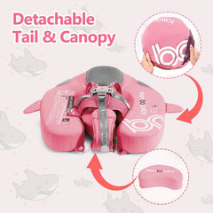 Luckclubtojoy Mambobaby Narwhal Pink float soft mesh cover improves airflow
