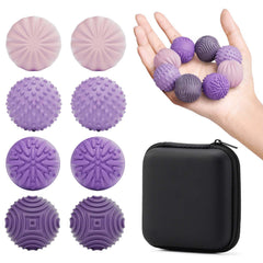 Luckdoor silicone magnetic ball close-up with textured surface for calming sensory play and focus