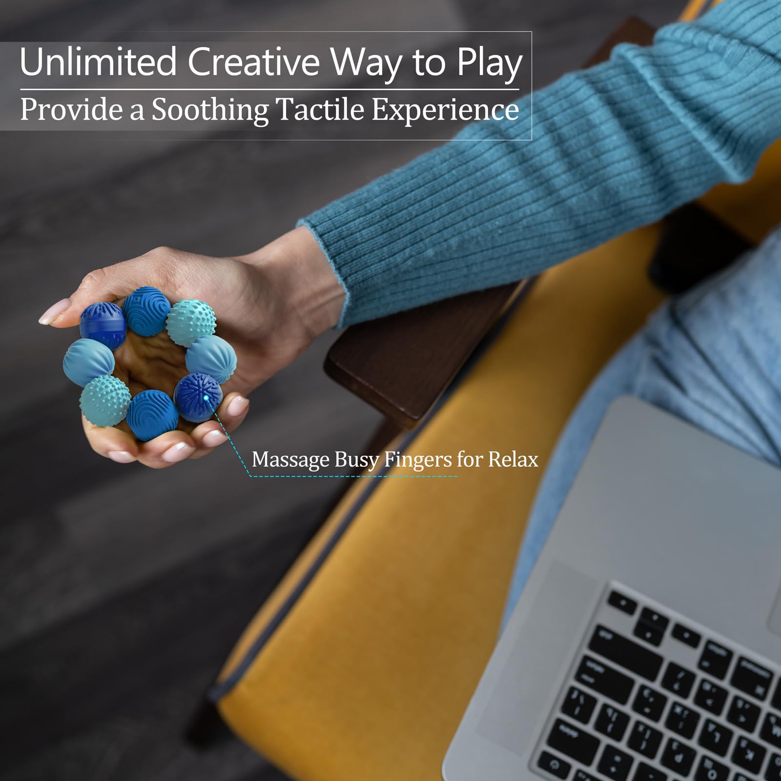 Luckdoor silicone magnetic balls colorful schemes aid visual focus