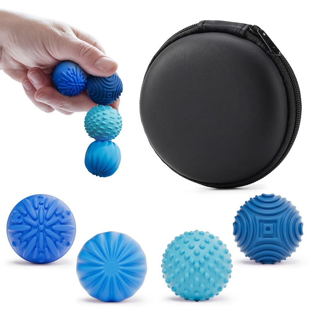 Luckdoor silicone magnetic balls on a desk offer tactile stimulation to boost focus.