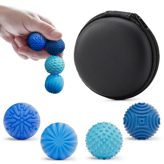 Luckdoor silicone magnetic balls on a desk offer tactile stimulation to boost focus.