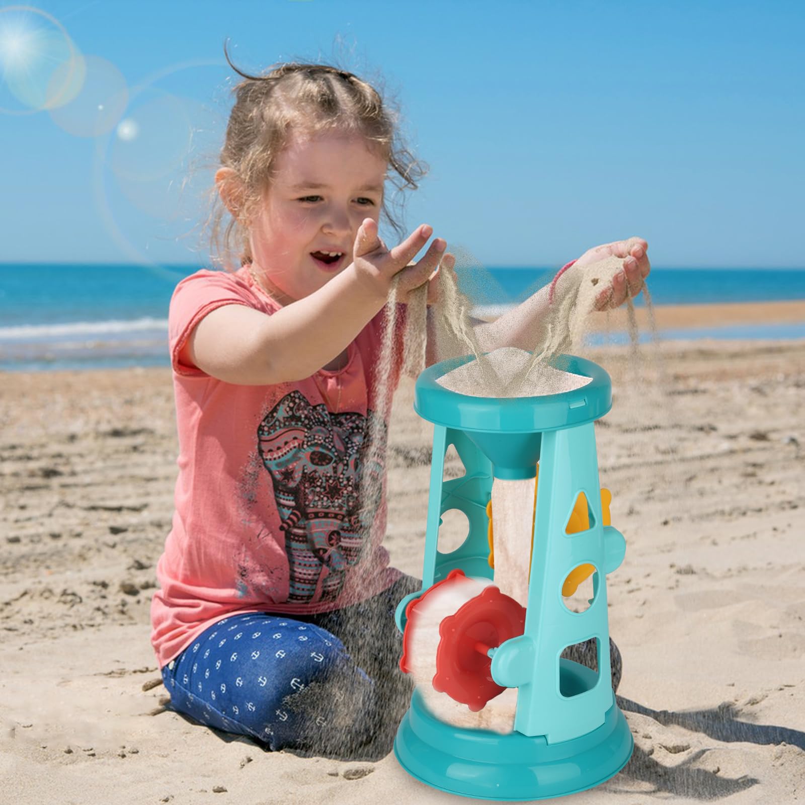 Luckfuture watering can helps water plants and sandy landscapes.