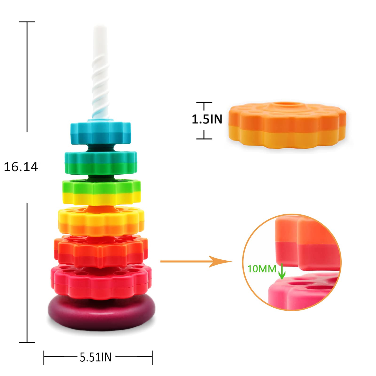 LUCKFUTURE montessori sensory toy supports early exploration and fine motor growth.
