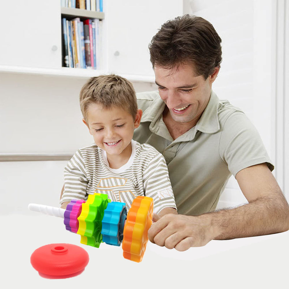 A child plays with the toy to support curiosity and fine motor practice