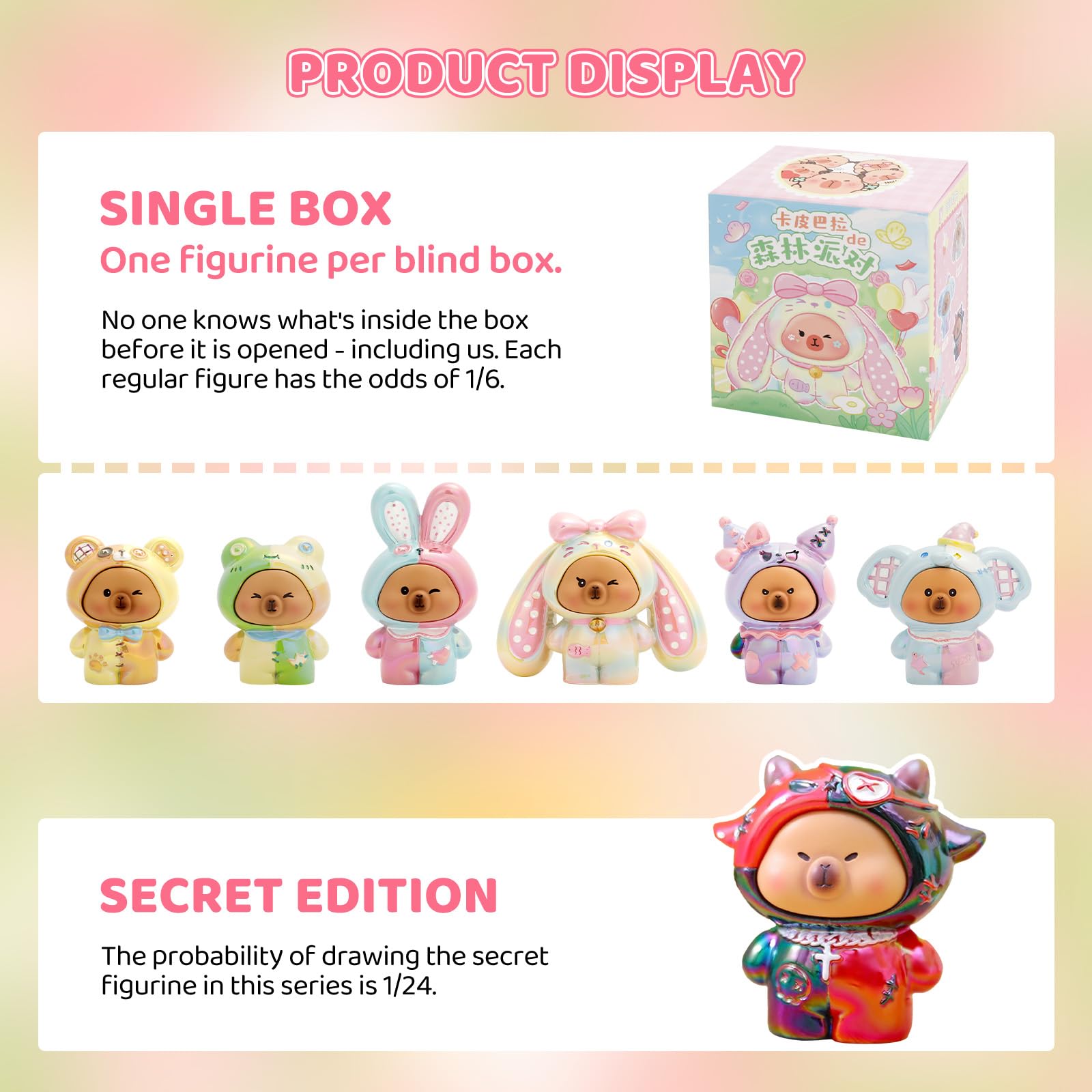LUCKJOY Capybara forest party gift box - perfect present for collectors.
