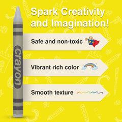 Lucky Art Crayonology grey crayons ideal for classroom projects and group activities